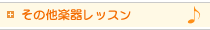 その他楽器レッスン